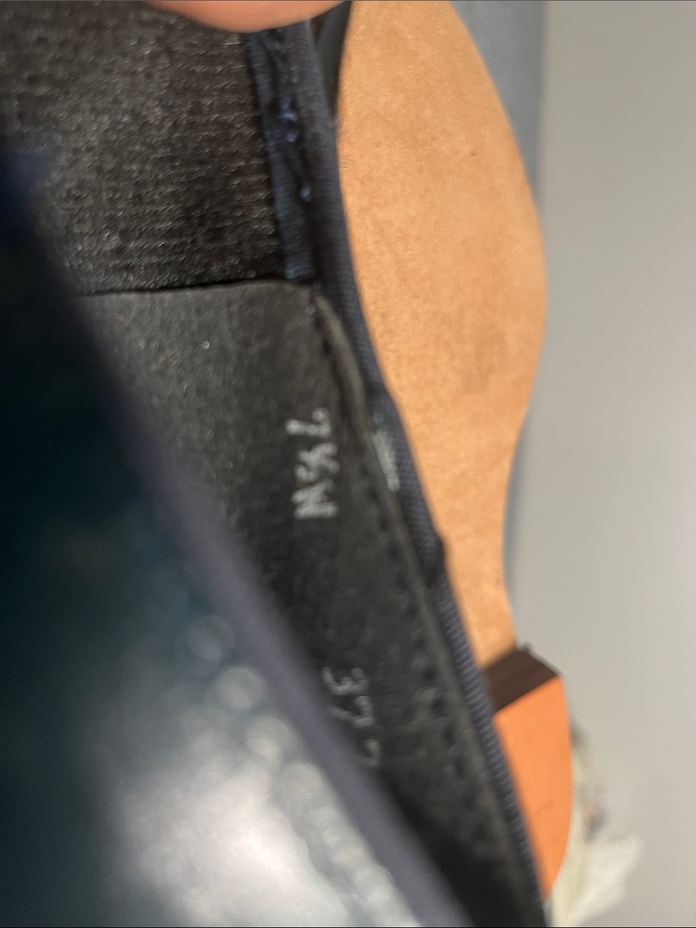 Women's Leather Mary Jane Flats in Deep Teal - Picture 6 of 6